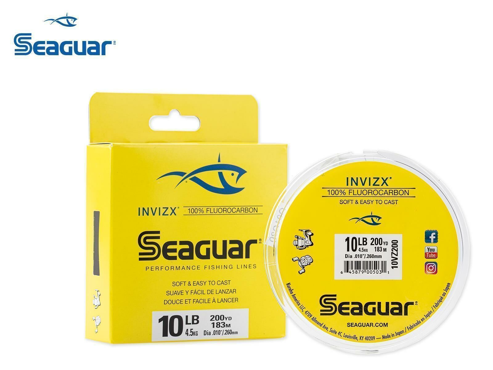 Seaguar Red Label 100% Fluorocarbon 10 lb. 200 Yard Fishing Line