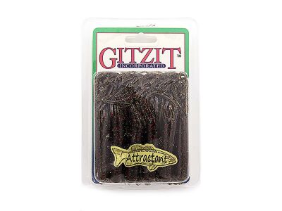 Gitzit Hellgrammite Plastic Bait, Black Copper