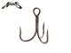 NORIES Black Performance Treble Hooks - Size 8