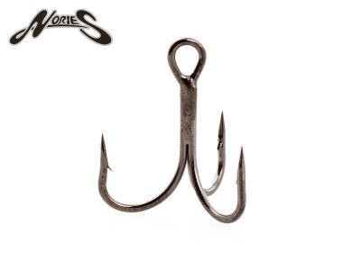 NORIES Black Performance Treble Hooks - Size 6