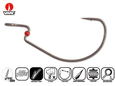 ShadXperts : Haken / Straight Worm Hooks (for Chebu Rig) / Mustad