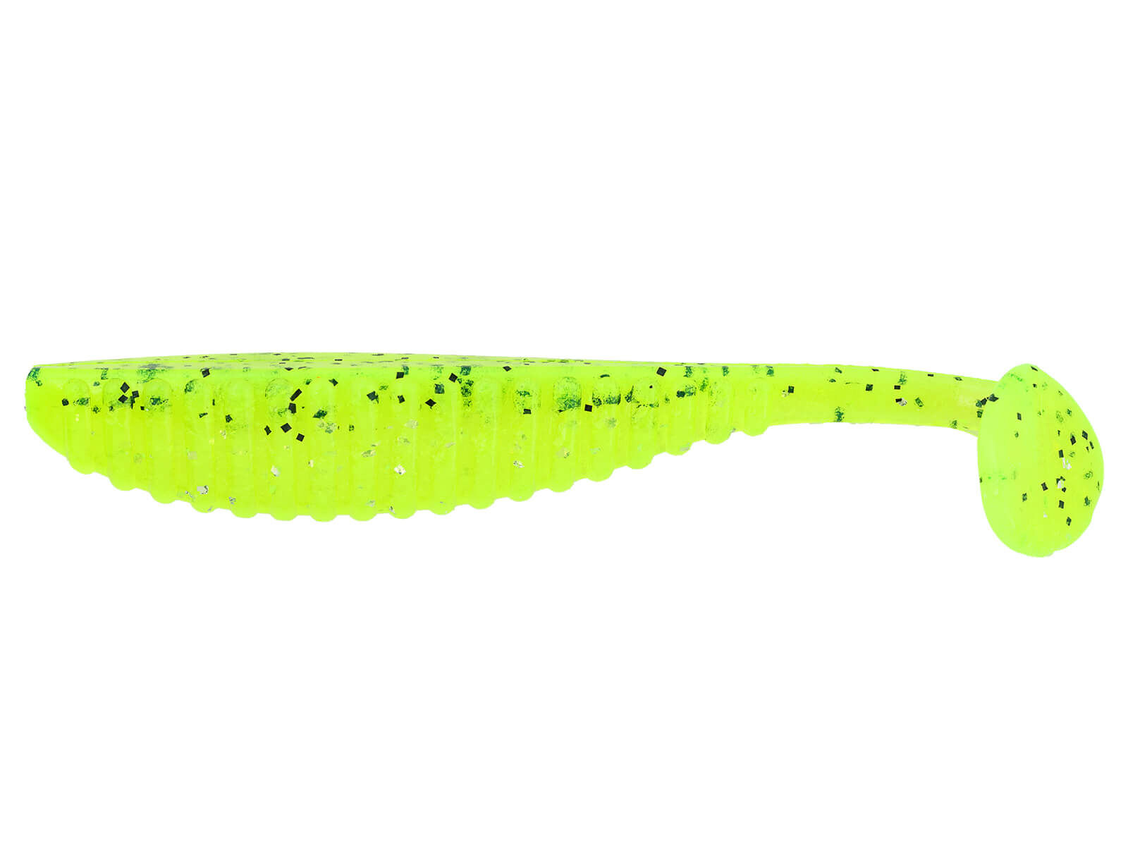 3.5" S-Cape Shad - Lightning Chartreuse