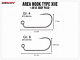 Area Hook Type XII AH-12 Jiggy Barbless