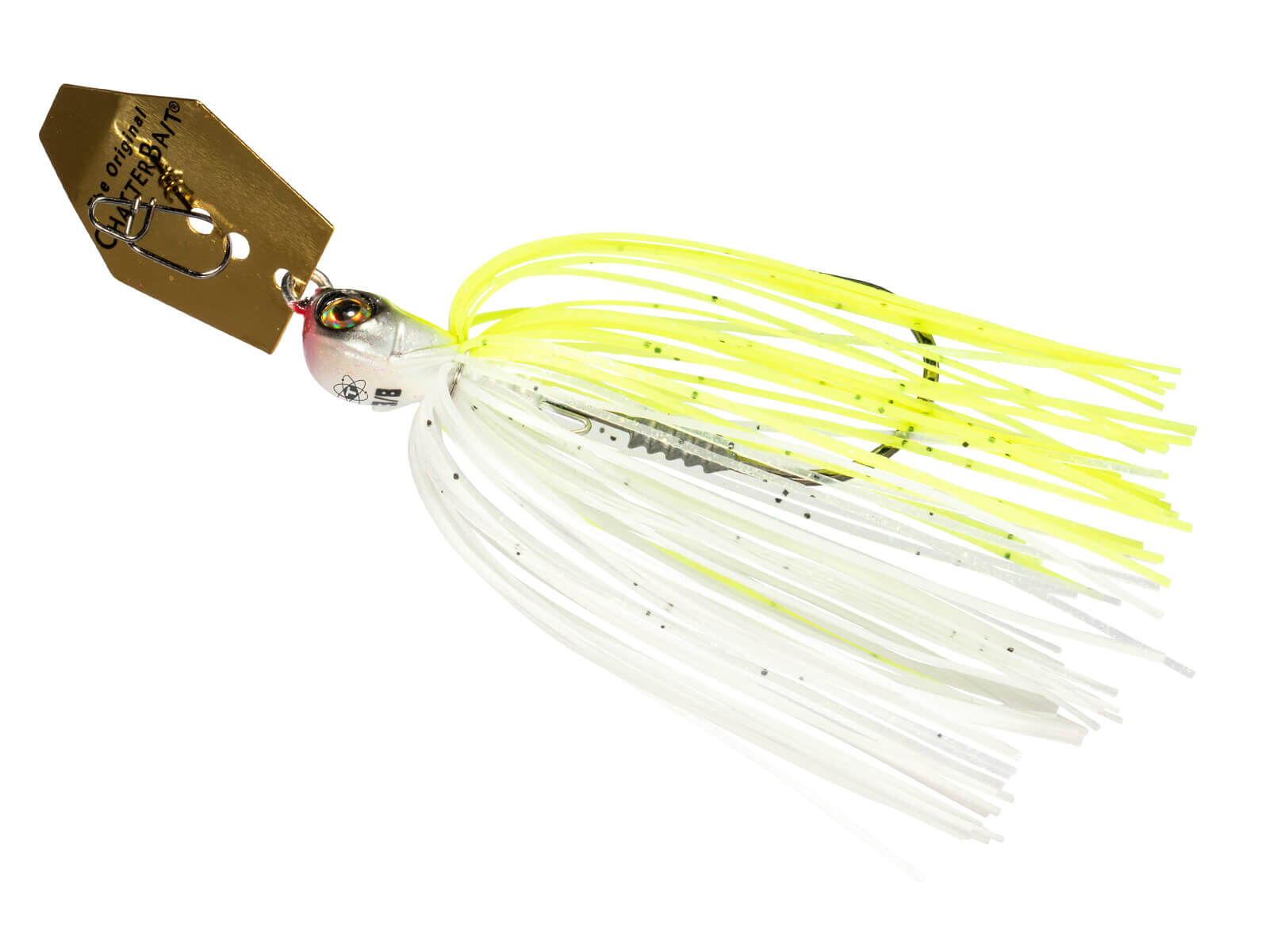 10.5g Tungsten ChatterBait Elite Evo - Chartreuse / White