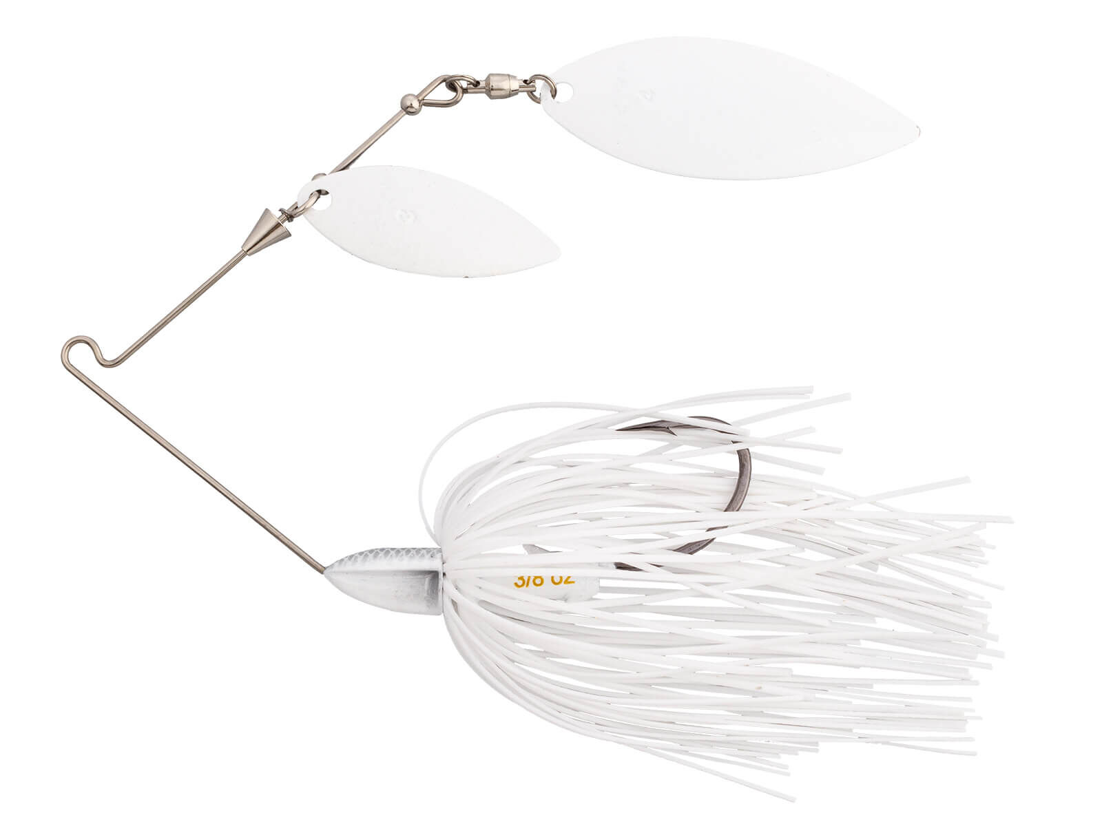 14g Baby Tee-Bone Spinnerbaits Double Willow (010) Super White